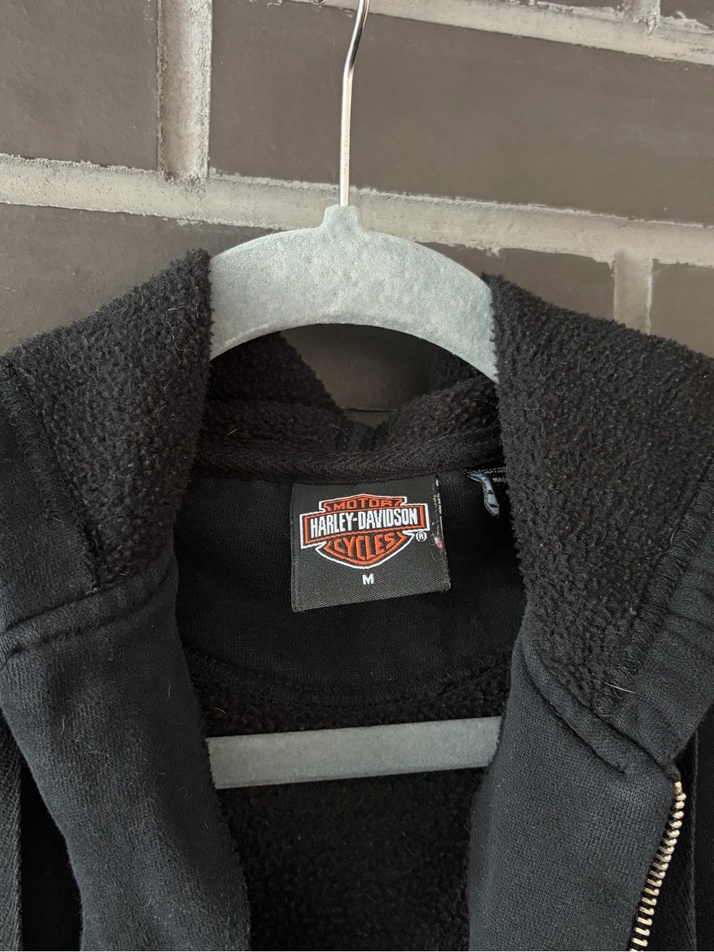Harley Davidson black zip up hoodie - Picture 4 of 4